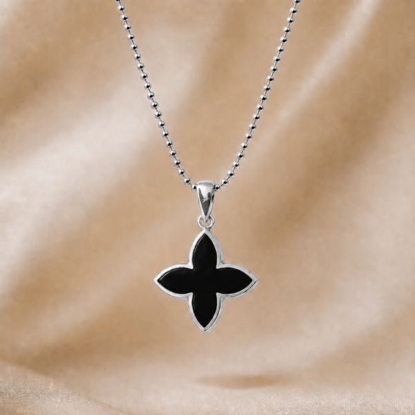 Kette "Coslada" aus 925 Sterling Silber mit Onyx
