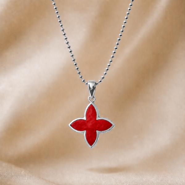 Kette "Coslada" aus 925 Sterling Silber mit Coral