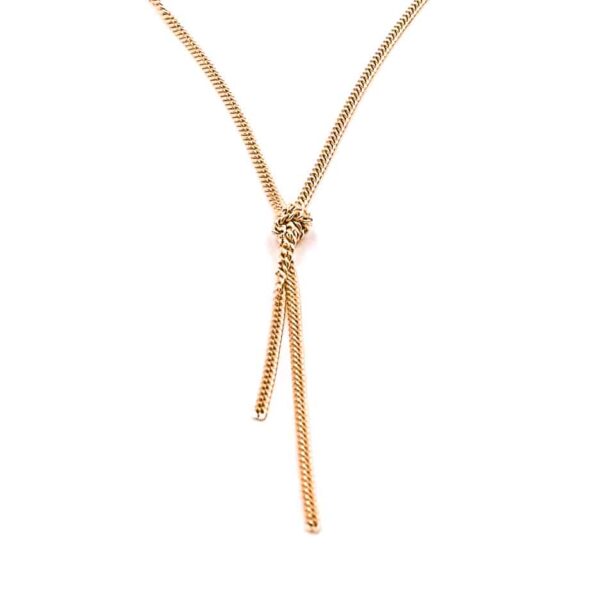 Y-Kette "Yura" aus 925 Sterling Silber, goldplattiert