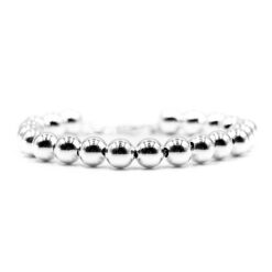 Alternative view of Kugelarmband Milessa 8mm 925 Sterling Silber