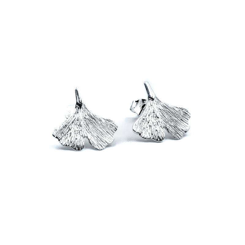 Ohrstecker "Ginkgo Ginco" aus 925 Sterling Silber