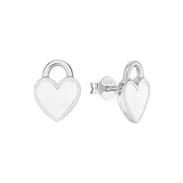 Ohrringe „Hollywood“ aus 925 Sterling Silber mit Perlmutt