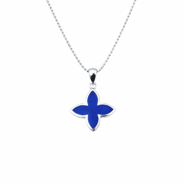 Kette "Coslada" aus 925 Sterling Silber mit Lapis