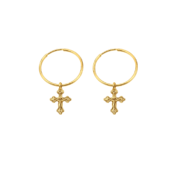 Ohrringe "Montreal" aus 925 Sterling Silber, goldplattiert