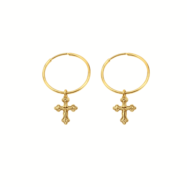 Ohrringe "Montreal" aus 925 Sterling Silber, goldplattiert