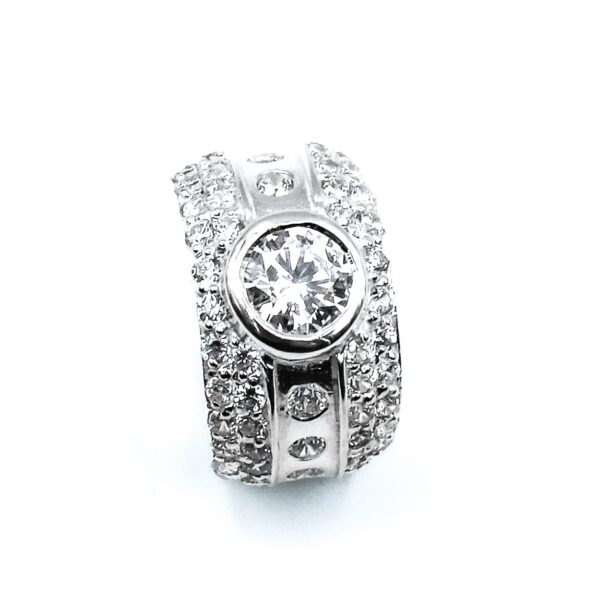 Ring „Emma“ aus 925er Sterling Silber mit weißem Zirkonia