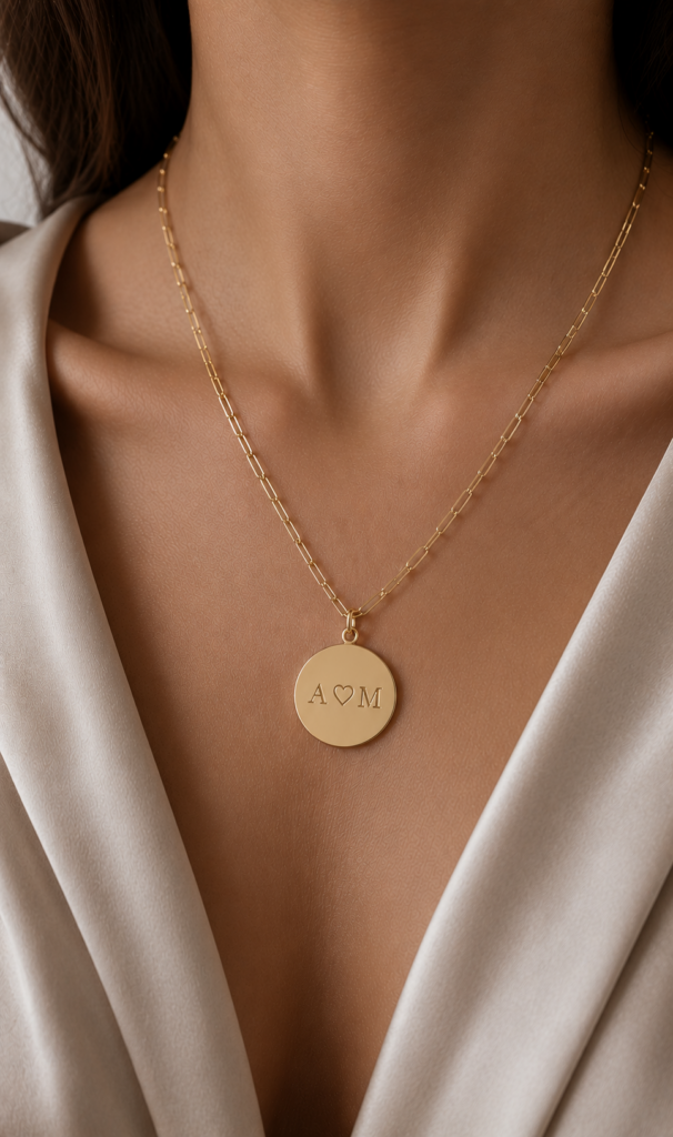 Kette „Veneziana“ aus 925er Sterling Silber, goldplattiert mit Gravur