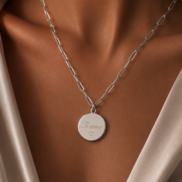 Kette „Veneziana“ aus 925er Sterling Silber mit Gravur