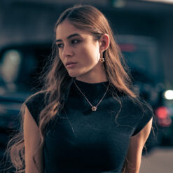 Alternative view of Ohrringe Creolen Fleur Layla 925 Sterling Silber Goldplattiert