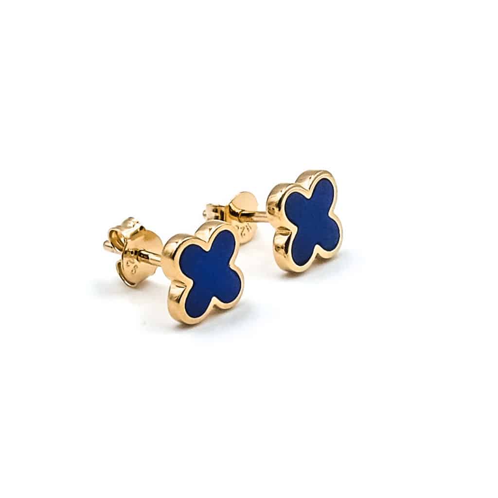 SLUYNZ 925 Sterlingsilber Kleeblatt Ohrstecker – Ca. 1,2 Cm, Hypoallergen, Geschenkbox
