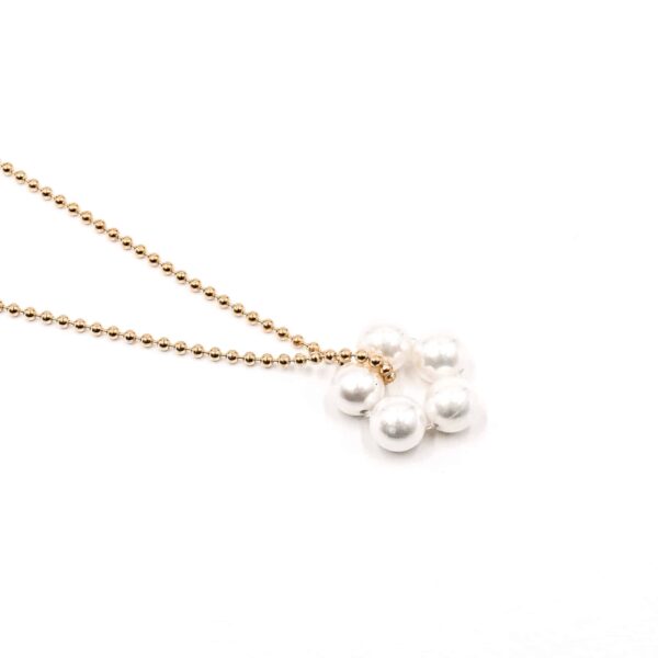 Kette "Fleur Adele" Edelstein mit 925 Sterling Silber, goldplattiert