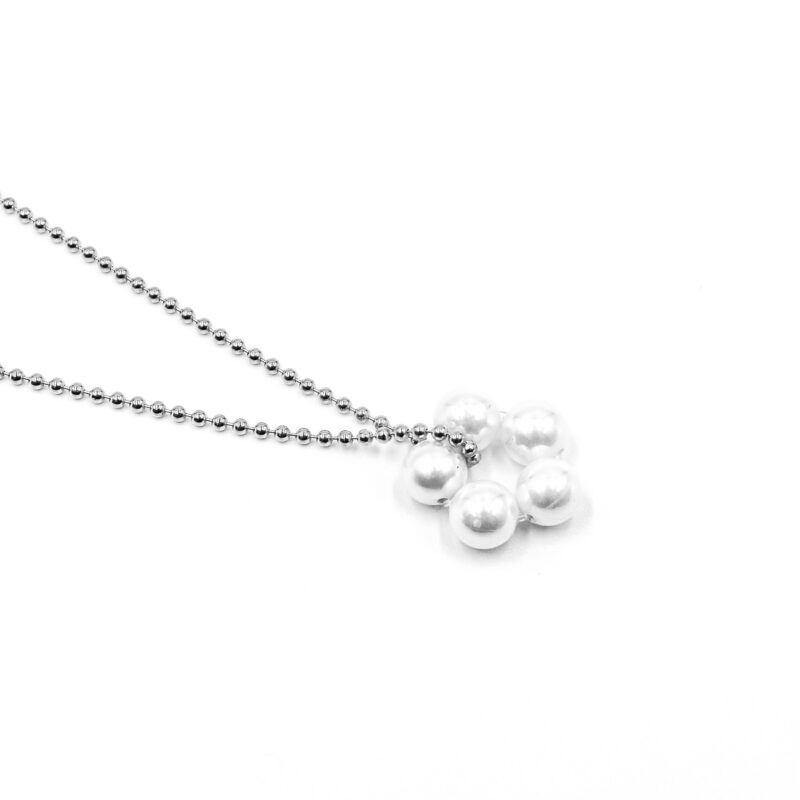 Kette Fleur Adele Edelstein mit 925 Sterling Silber