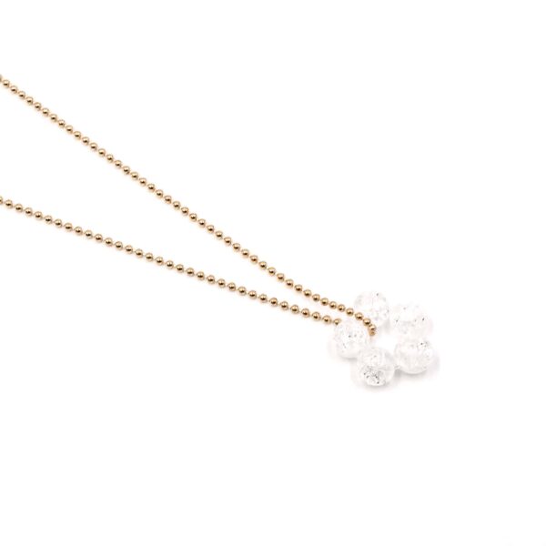 Kette "Fleur Tyra" Edelstein mit 925 Sterling Silber, goldplattiert