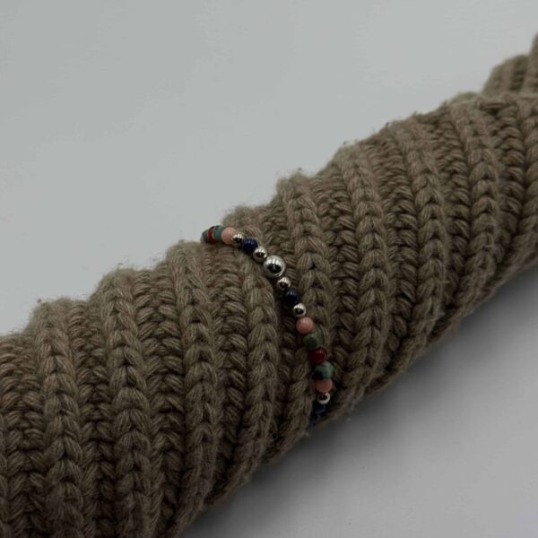 Kugelarmband „St. Tropez“ mit Edelstein aus 925er Sterling Silber