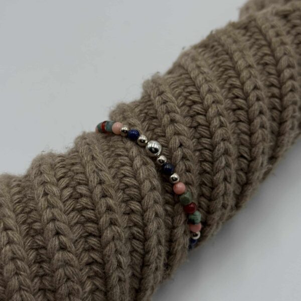 Alternative view of Kugelarmband „St. Tropez“ mit Edelstein aus 925er Sterling Silber