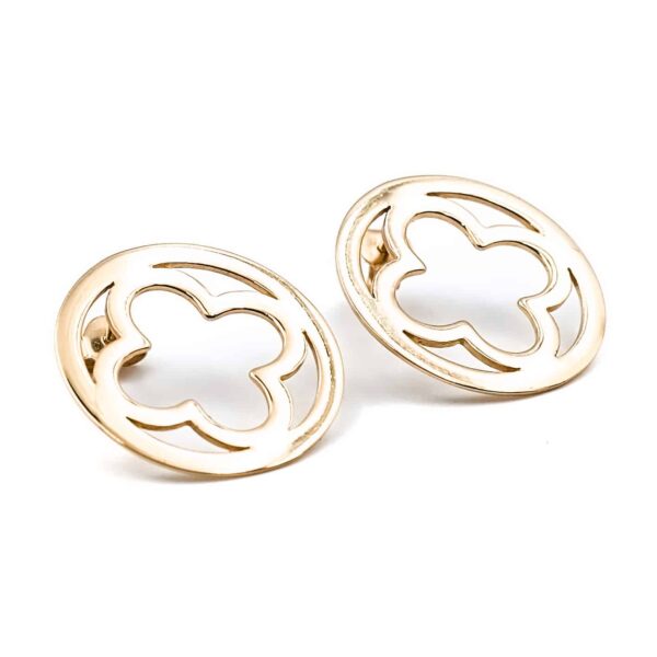 Ohrringe "Bilbano" aus 925 Sterling Silber, goldplattiert