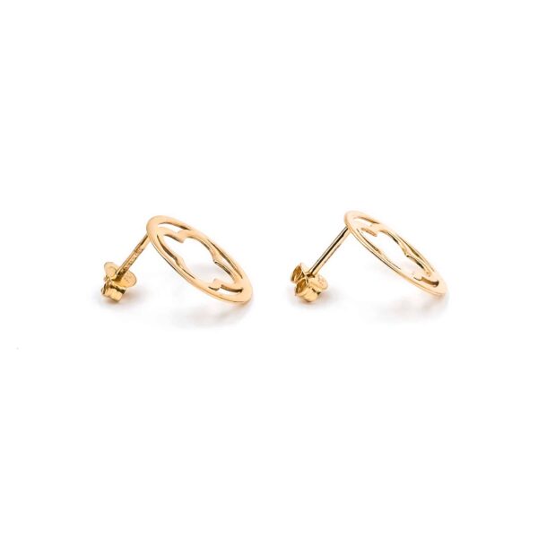 Alternative view of Ohrringe "Bilbano" aus 925 Sterling Silber, goldplattiert