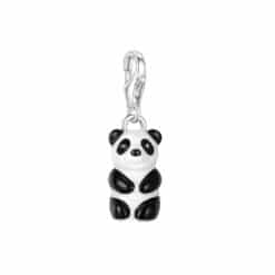 Charms Pandabär bunt 925 Sterling Silber