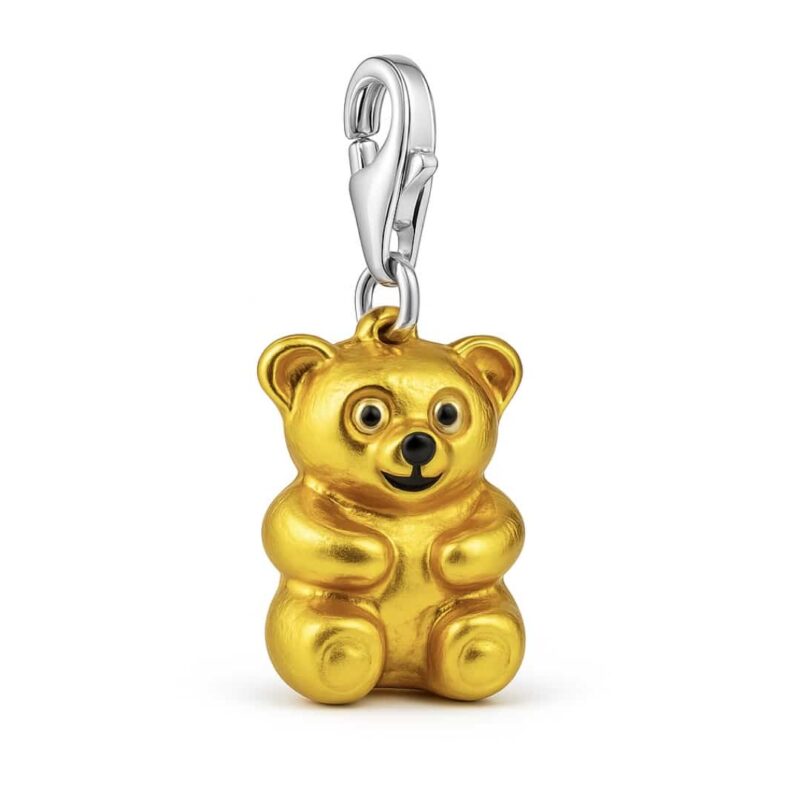 Charm „Bärchen“ gelb aus 925 Sterling Silber