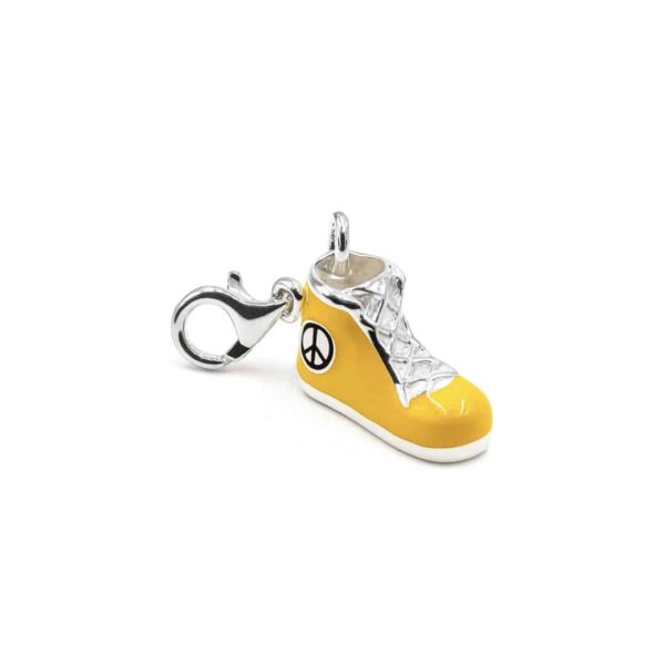 Charm "Chucks" gelb 925 Sterling Silber