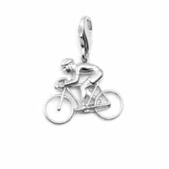 Charms Fahrradfahrer 925 Sterling Silber