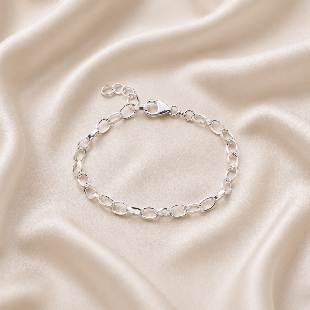 Charms-Armband aus 925 Sterling Silber