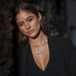 Alternative view of Ohrringe Diva Stern 925 Sterling Silber