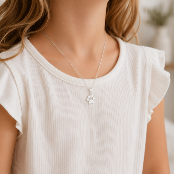 KIDS Kette "Pfote" 925 Sterling Silber