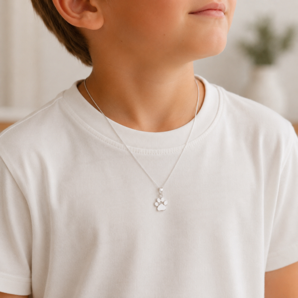 Alternative view of KIDS Kette "Pfote" 925 Sterling Silber