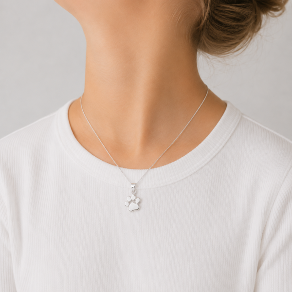 KIDS Kette "Pfote" 925 Sterling Silber