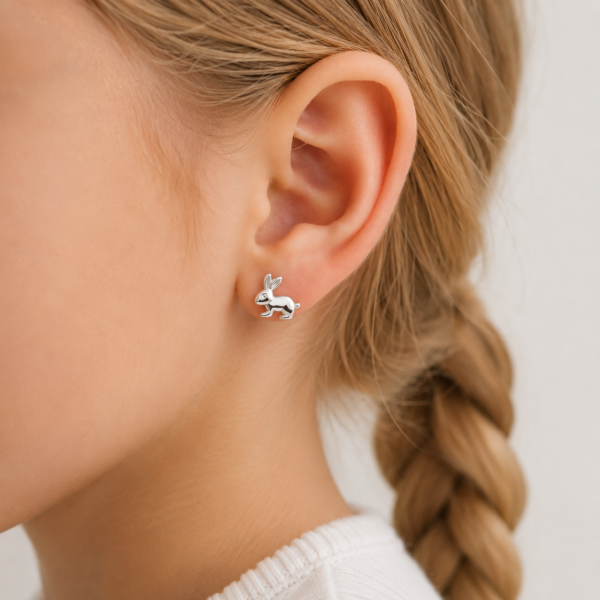 KIDS Ohrringe "Hase" 925 Sterling Silber