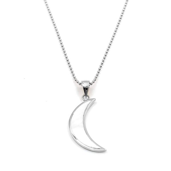 Kette „Luna“ mit Perlmutt aus 925er Sterling Silber