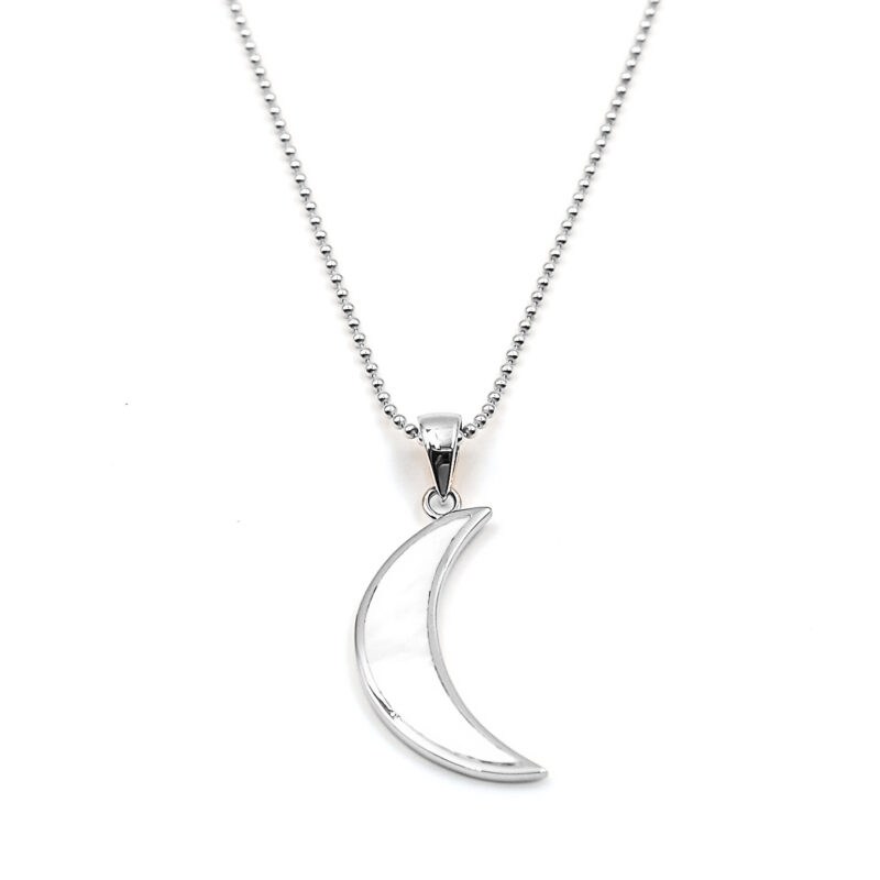 Kette „Luna“ mit Perlmutt aus 925er Sterling Silber