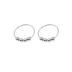 Kugelohrringe Molly Creolen 925 Sterling Silber