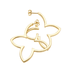 Ohrringe Halbcreole Coslada 925 Sterling Silber goldplattiert