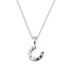 KIDS Kette Hufeisen 925 Sterling Silber Zirkonia