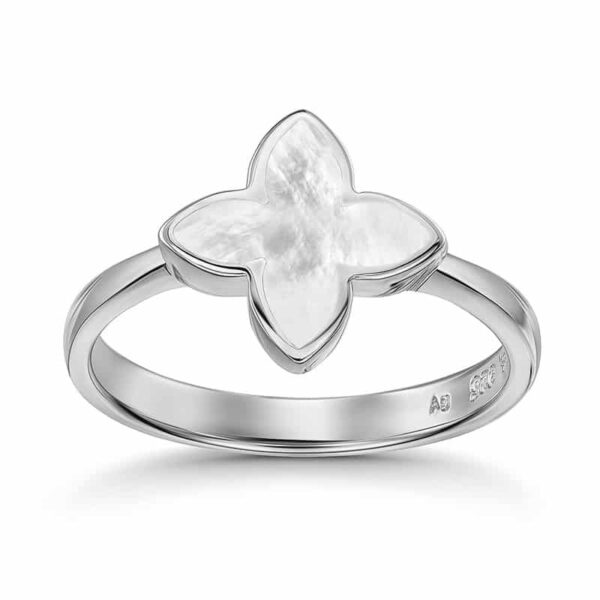 Ring "Coslada" aus 925 Sterling Silber mit Perlmutt