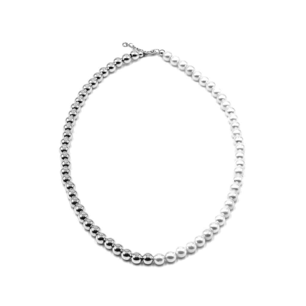 Penelope Kugelkette Edelstein mit 925 Sterling Silber