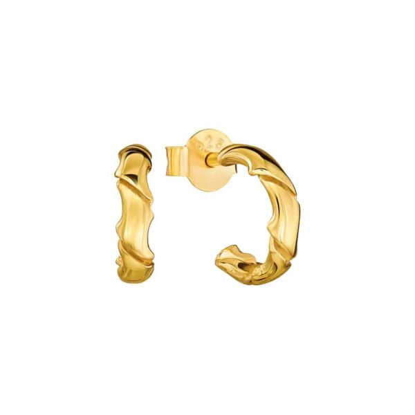 Ohrringe Mini Halbcreole Naemi 925 Sterling Silber goldplattiert
