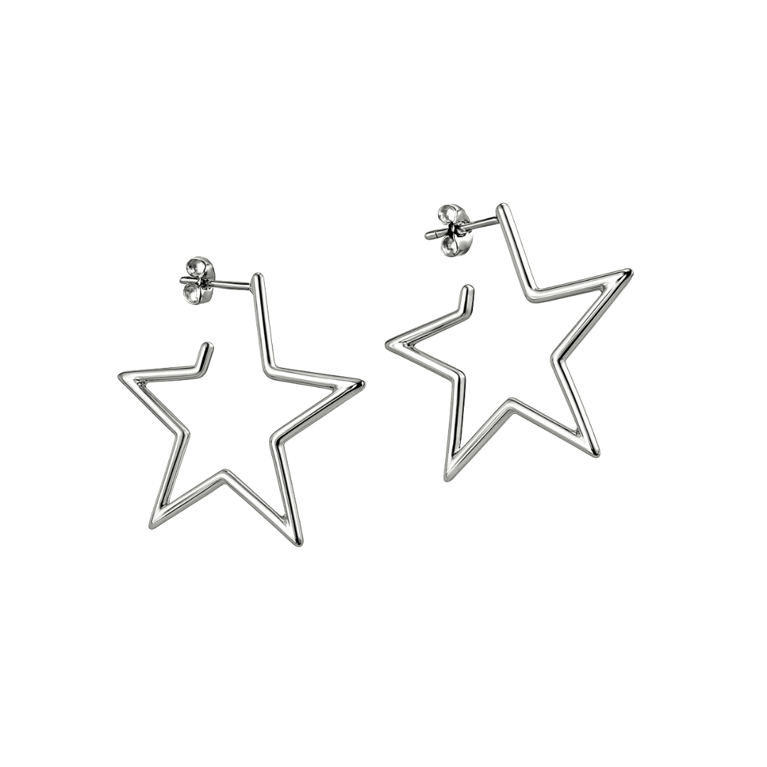 Ohrringe Halbcreole Stern Starlight 925 Sterling Silber