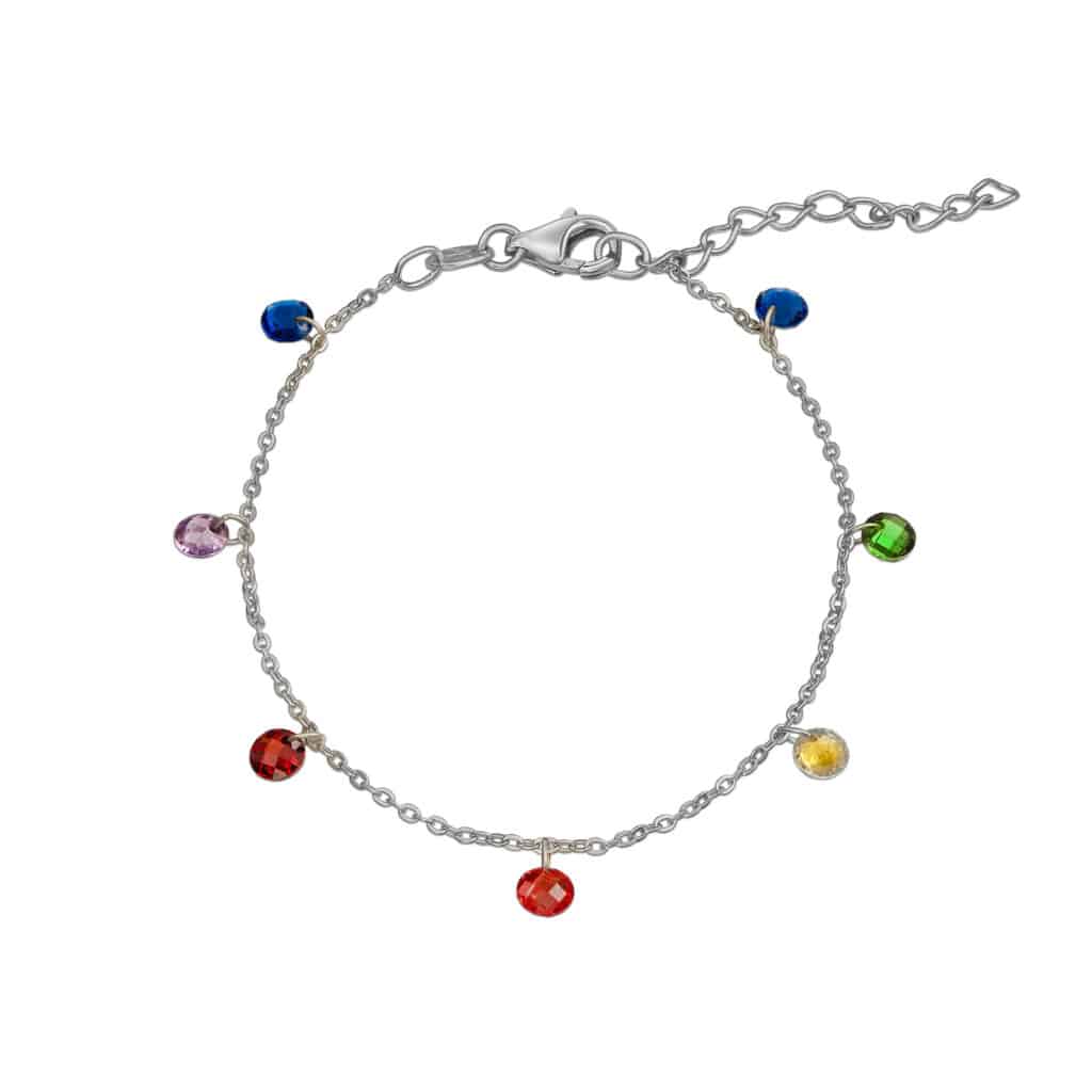 Armband „Carmalina“ (bunt) aus 925er Sterling Silber