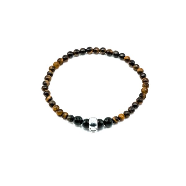 Charms-Kugelarmband „Fema“ mit Edelstein und 925 Sterling Silber