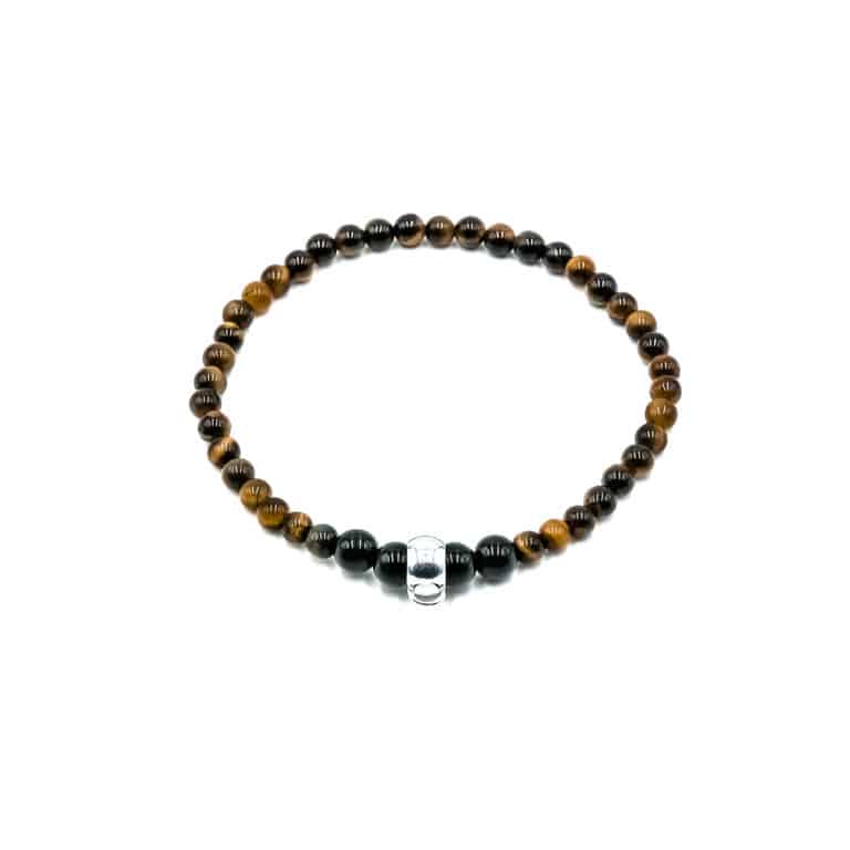 Charms-Kugelarmband „Fema“ mit Edelstein und 925 Sterling Silber