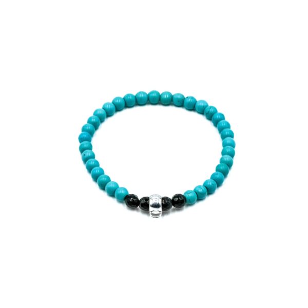 Charms-Kugelarmband „Ulla“ mit Edelstein und 925 Sterling Silber