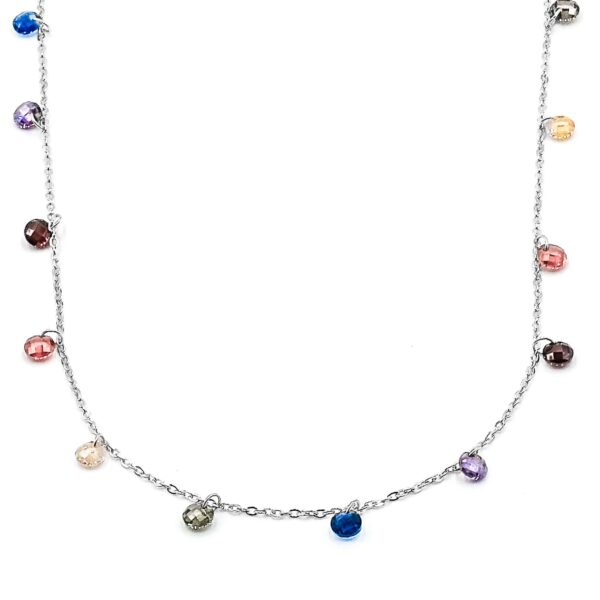Kette „Carmalina“ (bunt) aus 925er Sterling Silber