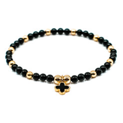 Alternative view of MEN Kugelarmband Positano Edelstein mit 925 Sterling Silber goldplattiert