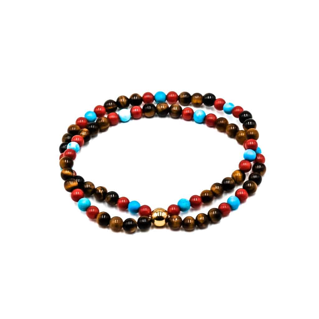 Kugelarmband Velo Edelstein mit 925 goldplattiert