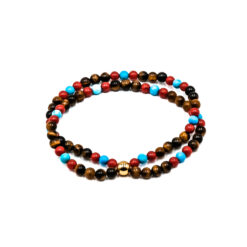 Kugelarmband Velo Edelstein mit 925 goldplattiert