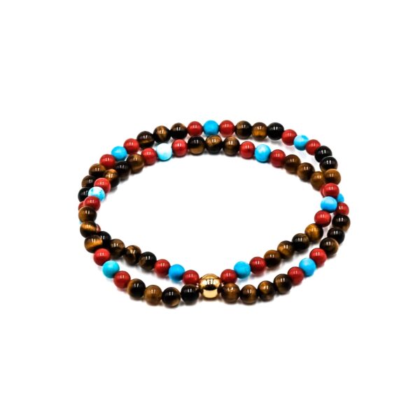 Kugelarmband Velo Edelstein mit 925 goldplattiert