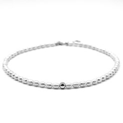 Alternative view of Fowleri Perlenkette mit 925 Sterling Silber